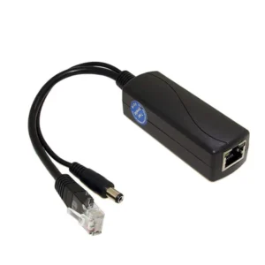 Acegear POESPLITTER Gigabit Active PoE Power Over Ethernet Splitter Adapter 48V to 12V, DC Jack 5.5x2.1mm, IEEE 802.3af/at Compliant 10/100/1000Mbps PoE Splitter with 12V/1A Output.