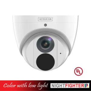 Acegear CI1805A-NF, IP 4K/8MP 2.8mm Fixed Lens, Night Fighter, Microphone, UL Listed
