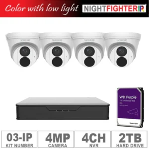 Acegear KIT-03-IP (4 IP Cameras 4MP + 1-WD/2-TB + 1-NVR/4-CH)