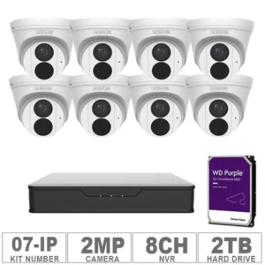 Acegear KIT-07-IP (8 IP Cameras 2MP + 1-WD/-TB + 1-NVR/8-CH)