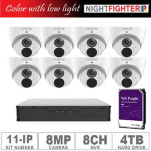 Acegear KIT-11-IP (8 IP Cameras 8MP + 1-WD/4-TB + 1-NVR/8-CH)