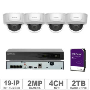 Acegear KIT-19-IP (4 IP Cameras 2MP + 1-WD/2-TB + 1-NVR/4-CH)