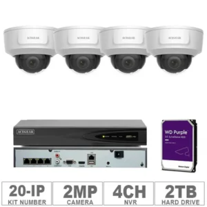 Acegear KIT-20-IP (4 IP Cameras 4MP + 1-WD/2-TB + 1-NVR/4-CH)