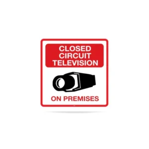 Acegear SIGDVT203 4 x 4 in Square CCTV Vinyl Decal