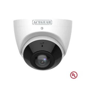Acegear CI1502A-WA180 (5MP) Turret, IPC 1.68mm Fixed Lens Wide Angle, Intelligent IR Eyeball, Mic & Speaker, UL Listed.