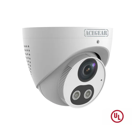 Acegear CI1806AS-CV, IP 4K/8MP 2.8mm Fixed Lens, Microphone/Speaker, 120dB WDR, Active Deterrence, UL Listed - Image 2