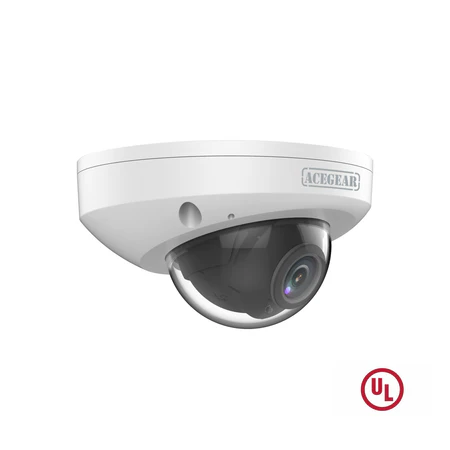 Acegear CI7409A-NF, IP 4MP 2.8mm Fixed Lens, Microphone, 1/3" CMOS, 2688x1520 30fps / DC12V & PoE / IR range: up to 30m(98ft), UL Listed / 0.003 Lux Min. Ilumination / Micro SD Card Slot, UL. - Image 2