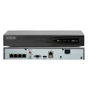 Acegear AGNVR4P4K265K1+ (4-CH) 1-SATA Interfaces, 4-PoE, UL Listed