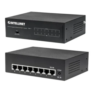 Intellinet 561204, 8-Port Gigabit Ethernet PoE+ Switch